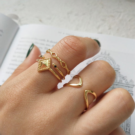 3 Styles  925 Sterling Silver Rings For Women